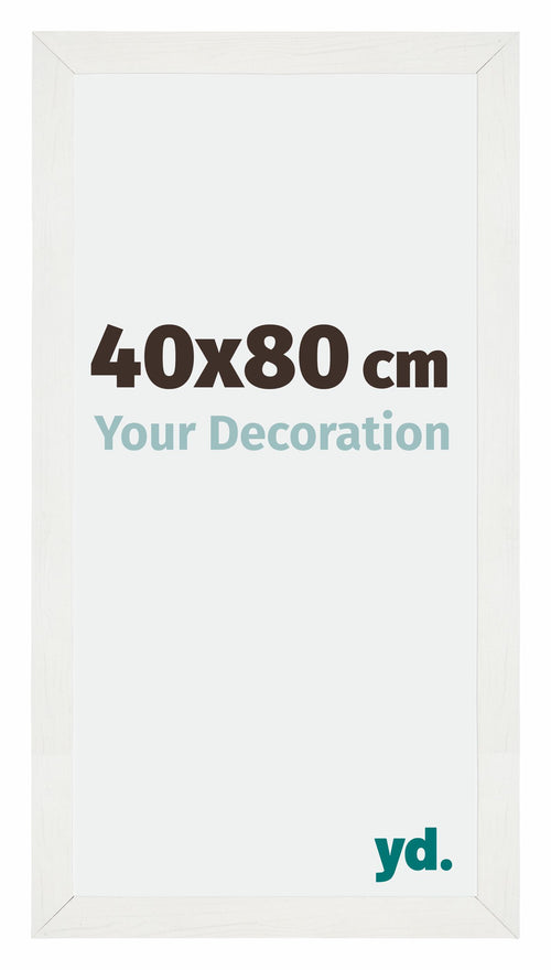 Mura MDF Photo Frame 40x80cm White Wiped Front Size | Yourdecoration.com