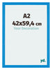 Mura MDF Photo Frame 42x59 4cm A2 Bright Blue Front Size | Yourdecoration.com