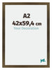 Mura MDF Photo Frame 42x59 4cm A2 Bronze Design Front Size | Yourdecoration.com