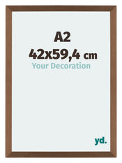 Mura MDF Photo Frame 42x59 4cm A2 Copper Design Front Size | Yourdecoration.com