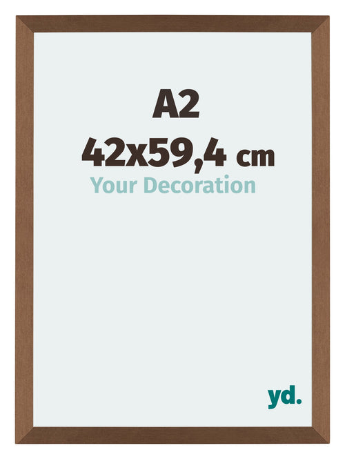 Mura MDF Photo Frame 42x59 4cm A2 Copper Design Front Size | Yourdecoration.com