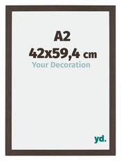 Mura MDF Photo Frame 42x59 4cm A2 Oak Dark Front Size | Yourdecoration.com