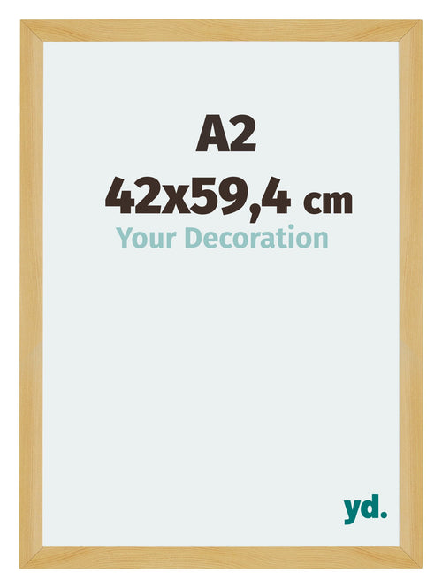 Mura MDF Photo Frame 42x59 4cm A2 Pine Design Front Size | Yourdecoration.com