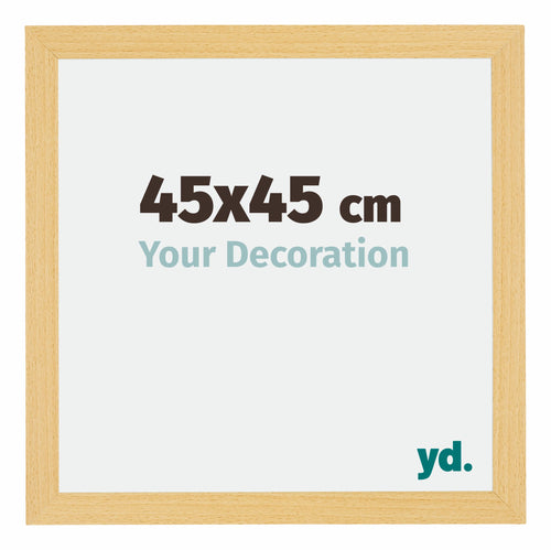 Mura MDF Photo Frame 45x45cm Beech Design Front Size | Yourdecoration.com