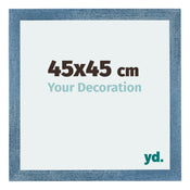 Mura MDF Photo Frame 45x45cm Bright Blue Swept Front Size | Yourdecoration.com