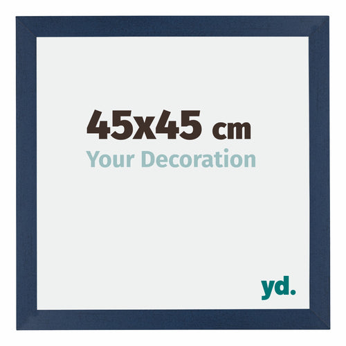 Mura MDF Photo Frame 45x45cm Dark Blue Swept Front Size | Yourdecoration.com