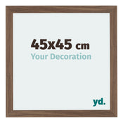 Mura MDF Photo Frame 45x45cm Walnut Dark Front Size | Yourdecoration.com