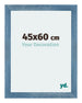 Mura MDF Photo Frame 45x60cm Bright Blue Swept Front Size | Yourdecoration.com