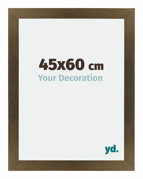 Mura MDF Photo Frame 45x60cm Bronze Design Front Size | Yourdecoration.com