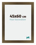 Mura MDF Photo Frame 45x60cm Bronze Design Front Size | Yourdecoration.com