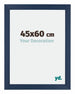 Mura MDF Photo Frame 45x60cm Dark Blue Swept Front Size | Yourdecoration.com