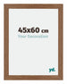 Mura MDF Photo Frame 45x60cm Oak Rustic Front Size | Yourdecoration.com