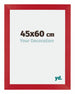 Mura MDF Photo Frame 45x60cm Red Front Size | Yourdecoration.com