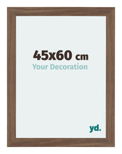 Mura MDF Photo Frame 45x60cm Walnut Dark Front Size | Yourdecoration.com