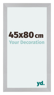 Mura MDF Photo Frame 45x80cm Silver Matte Front Size | Yourdecoration.com