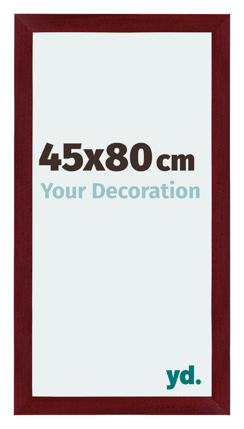 Mura MDF Photo Frame 45x80cm Winered Wiped Front Size | Yourdecoration.com