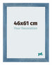 Mura MDF Photo Frame 46x61cm Bleu Brillant Patiné Front Size | Yourdecoration.com