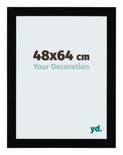 Mura MDF Photo Frame 48x64cm Black High Gloss Front Size | Yourdecoration.com