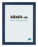 Mura MDF Photo Frame 48x64cm Dark Blue Swept Front Size | Yourdecoration.com