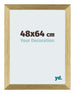 Mura MDF Photo Frame 48x64cm Gold Shiny Front Size | Yourdecoration.com