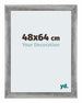 Mura MDF Photo Frame 48x64cm Gray Swept Front Size | Yourdecoration.com