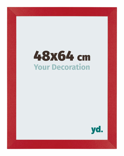 Mura MDF Photo Frame 48x64cm Red Front Size | Yourdecoration.com