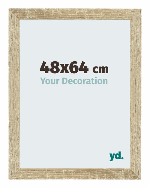 Mura MDF Photo Frame 48x64cm Sonoma Oak Front Size | Yourdecoration.com