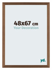 Mura MDF Photo Frame 48x67cm Copper Design Front Size | Yourdecoration.com