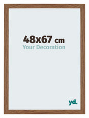 Mura MDF Photo Frame 48x67cm Oak Rustic Front Size | Yourdecoration.com