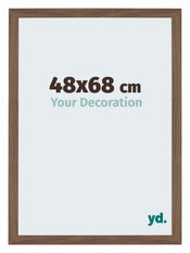 Mura MDF Photo Frame 48x68cm Walnut Dark Front Size | Yourdecoration.com