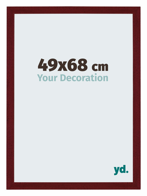 Mura MDF Photo Frame 49x68cm Wine Red Swept Front Size | Yourdecoration.com