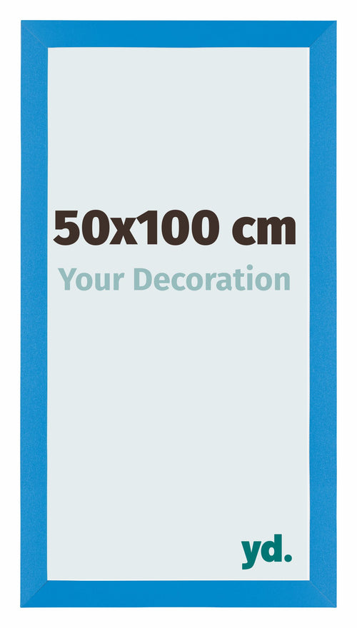 Mura MDF Photo Frame 50x100cm Bright Blue Front Size | Yourdecoration.com