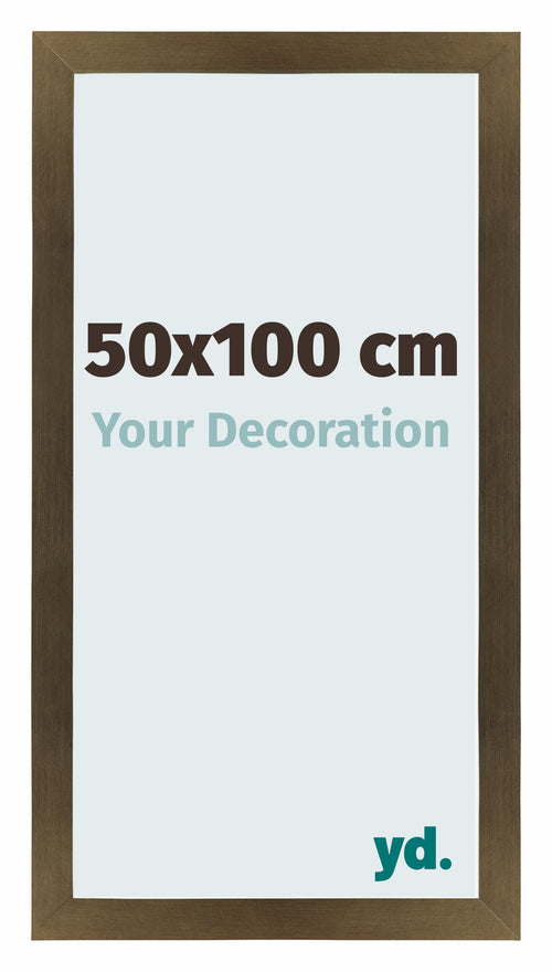 Mura MDF Photo Frame 50x100cm Bronze Design Front Size | Yourdecoration.com