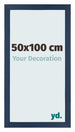 Mura MDF Photo Frame 50x100cm Dark Blue Swept Front Size | Yourdecoration.com