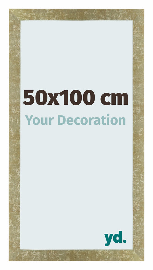 Mura MDF Photo Frame 50x100cm Gold Antique Front Size | Yourdecoration.com