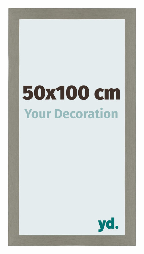 Mura MDF Photo Frame 50x100cm Gray Front Size | Yourdecoration.com