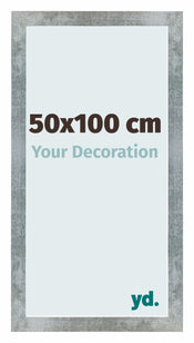 Mura MDF Photo Frame 50x100cm Iron Swept Front Size | Yourdecoration.com