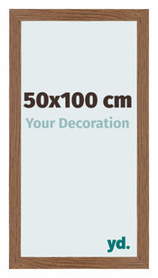 Mura MDF Photo Frame 50x100cm Oak Rustic Front Size | Yourdecoration.com