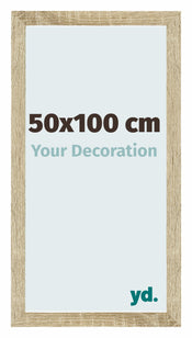 Mura MDF Photo Frame 50x100cm Sonoma Oak Front Size | Yourdecoration.com