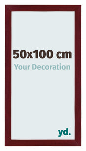 Mura MDF Photo Frame 50x100cm Winered Wiped Front Size | Yourdecoration.com