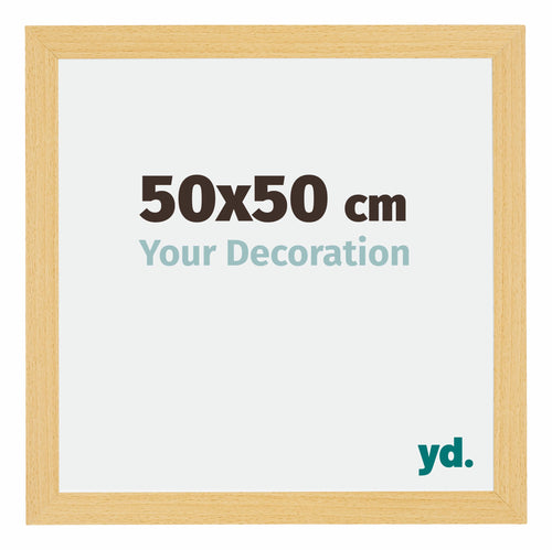 Mura MDF Photo Frame 50x50cm Beech Design Front Size | Yourdecoration.com