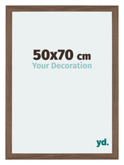 Mura MDF Photo Frame 50x70cm Walnut Dark Front Size | Yourdecoration.com