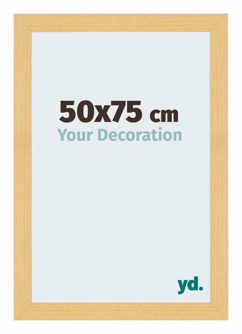 Mura MDF Photo Frame 50x75cm Beech Design Front Size | Yourdecoration.com