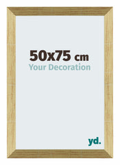 Mura MDF Photo Frame 50x75cm Gold Shiny Front Size | Yourdecoration.com