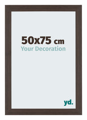 Mura MDF Photo Frame 50x75cm Oak Dark Front Size | Yourdecoration.com