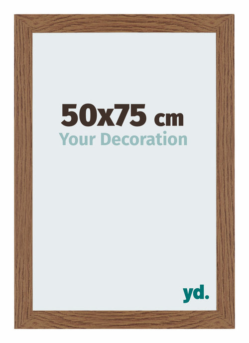 Mura MDF Photo Frame 50x75cm Oak Rustic Front Size | Yourdecoration.com