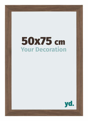 Mura MDF Photo Frame 50x75cm Walnut Dark Front Size | Yourdecoration.com