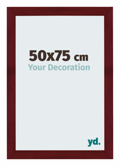 Mura MDF Photo Frame 50x75cm Winered Wiped Front Size | Yourdecoration.com