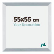 Mura MDF Photo Frame 55x55cm Aluminum Brushed Front Size | Yourdecoration.com