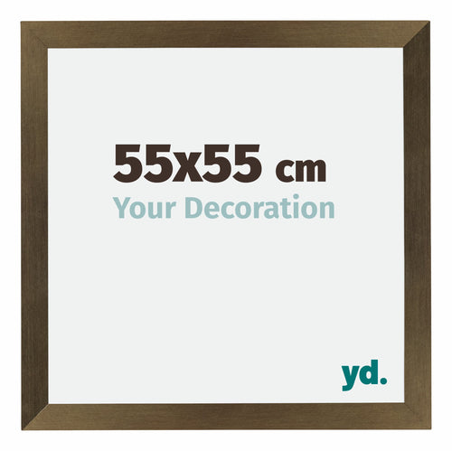 Mura MDF Photo Frame 55x55cm Bronze Design Front Size | Yourdecoration.com